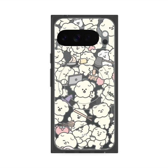 Premium Square Case with Pixelsnap［ Mossari Mosao - Fluffy - Clear ］