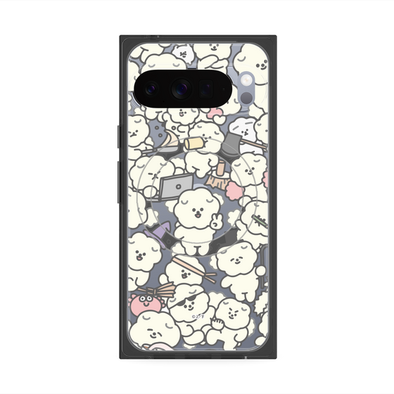 Premium Square Case with Pixelsnap［ Mossari Mosao - Fluffy - Clear ］