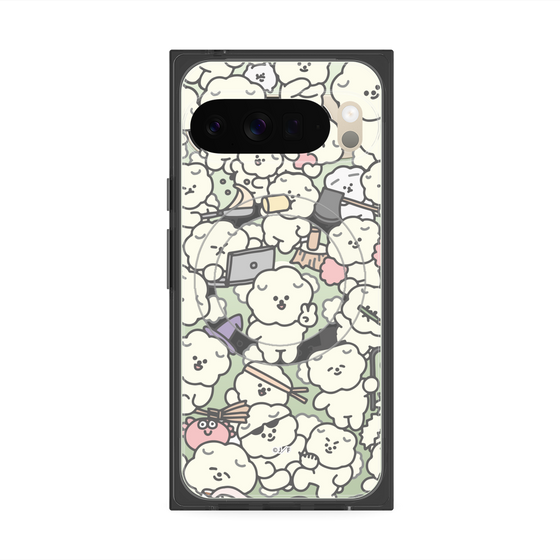 Premium Square Case with Pixelsnap［ Mossari Mosao - Fluffy - Clear ］