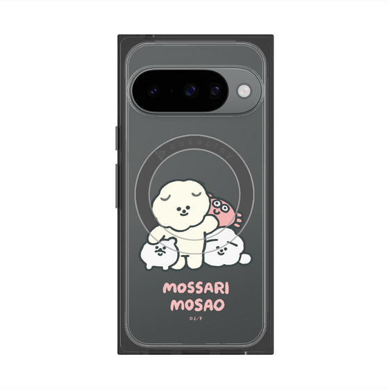 Premium Square Case with Pixelsnap［ Mossari Mosao - Everyone Together - Clear ］
