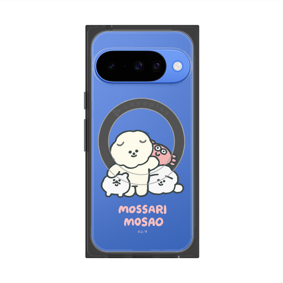 Premium Square Case with Pixelsnap［ Mossari Mosao - Everyone Together - Clear ］
