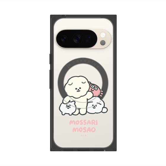 Premium Square Case with Pixelsnap［ Mossari Mosao - Everyone Together - Clear ］