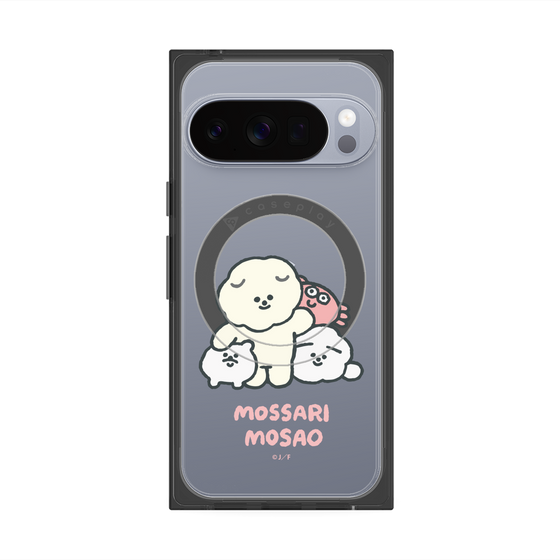Premium Square Case with Pixelsnap［ Mossari Mosao - Everyone Together - Clear ］