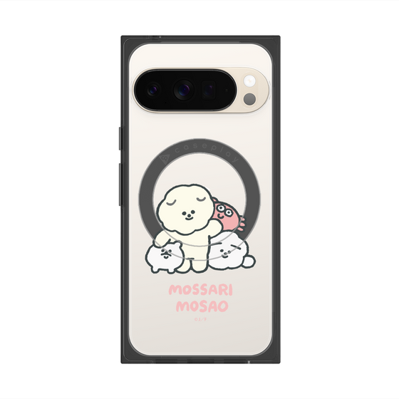 Premium Square Case with Pixelsnap［ Mossari Mosao - Everyone Together - Clear ］