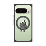 Premium Square Case with Pixelsnap［ Original - CASEPLAY Cat - black ］