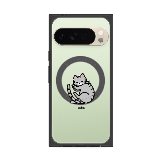Premium Square Case with Pixelsnap［ Original - CASEPLAY Cat - Saba ］