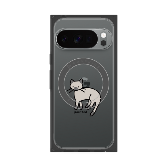 Premium Square Case with Pixelsnap［ Original - CASEPLAY Cat - pointed ］