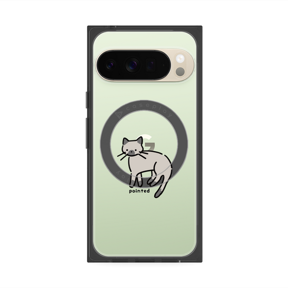 Premium Square Case with Pixelsnap［ Original - CASEPLAY Cat - pointed ］