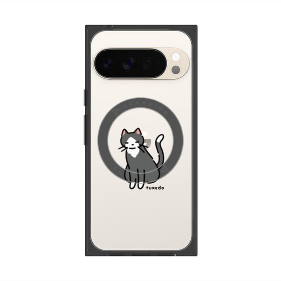 Premium Square Case with Pixelsnap［ Original - CASEPLAY Cat - tuxedo ］