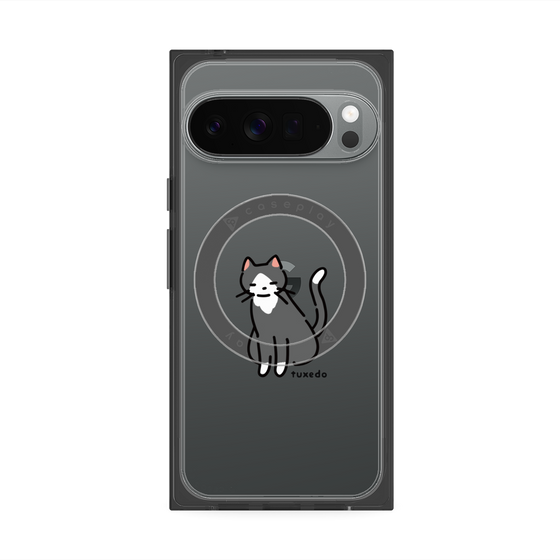 Premium Square Case with Pixelsnap［ Original - CASEPLAY Cat - tuxedo ］