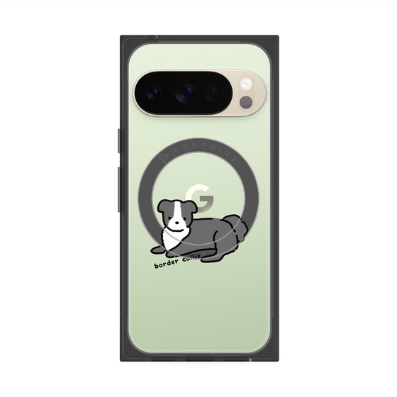 Premium Square Case with Pixelsnap［ Original - CASEPLAY Dog - border collie ］