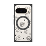 Premium Square Case with Pixelsnap［ Original - CASEPLAY Cat All-over Pattern - black ］