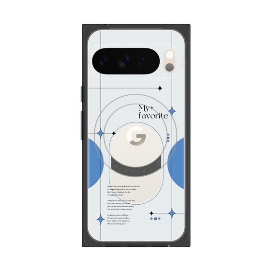 Premium Square Case with Pixelsnap［ Original - Instax Case - Blue ］