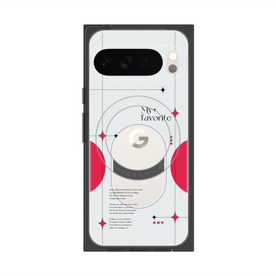 Premium Square Case with Pixelsnap［ Original - Instax Case - Red ］