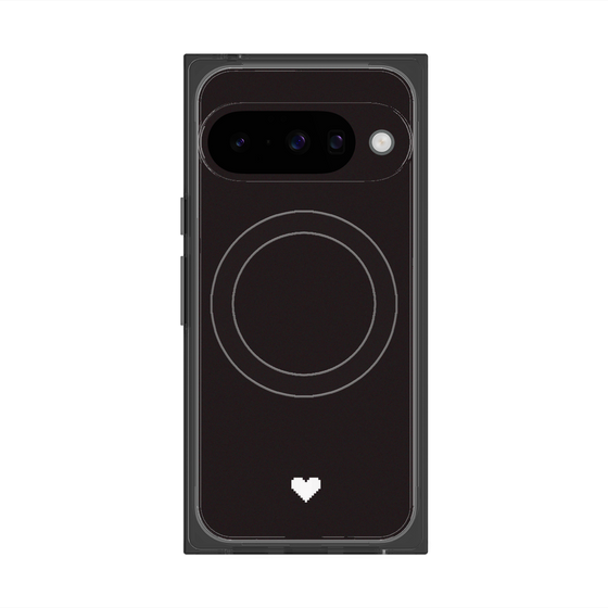 Premium Square Case with Pixelsnap［ Original - Favorite Color Heart - Black ］