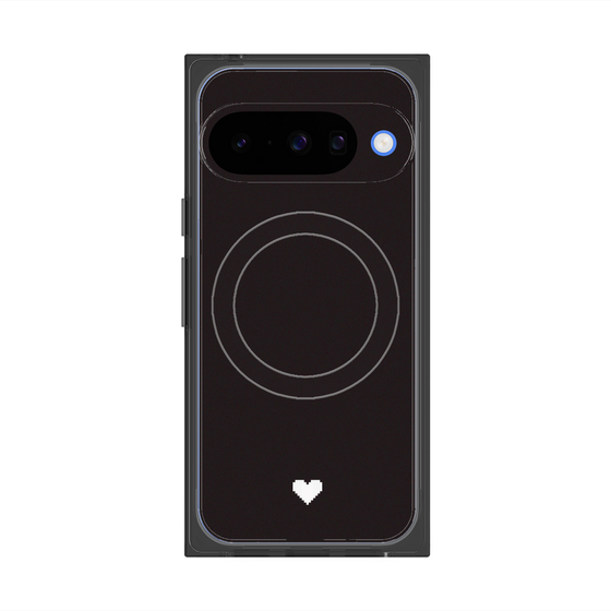 Premium Square Case with Pixelsnap［ Original - Favorite Color Heart - Black ］