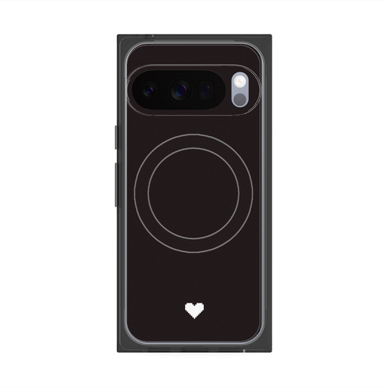 Premium Square Case with Pixelsnap［ Original - Favorite Color Heart - Black ］
