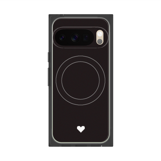 Premium Square Case with Pixelsnap［ Original - Favorite Color Heart - Black ］