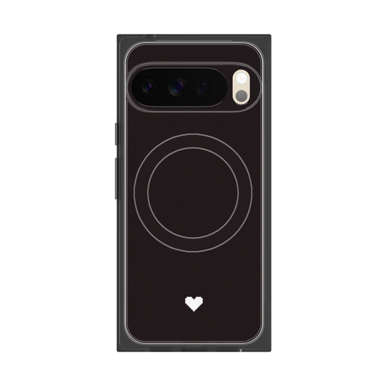 Premium Square Case with Pixelsnap［ Original - Favorite Color Heart - Black ］