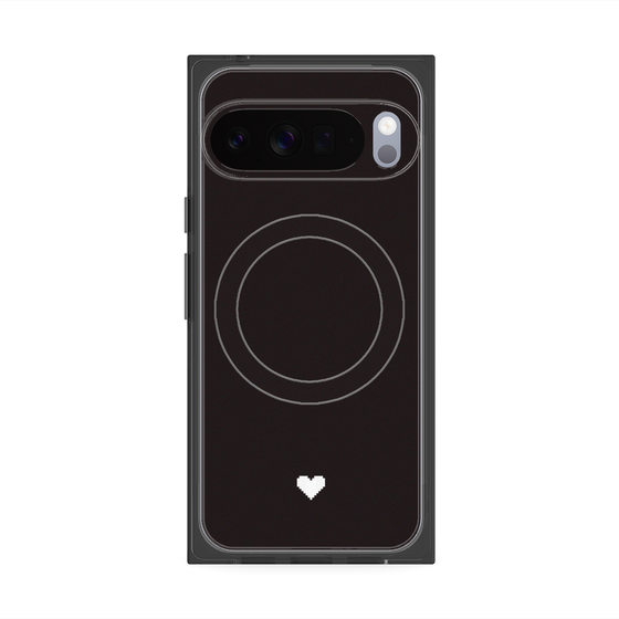 Premium Square Case with Pixelsnap［ Original - Favorite Color Heart - Black ］