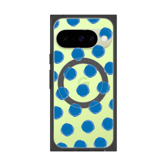 Premium Square Case with Pixelsnap［ Original - Favorite Color Polka Dots - Blue ］