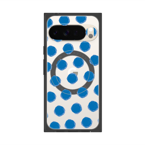 Premium Square Case with Pixelsnap［ Original - Favorite Color Polka Dots - Blue ］