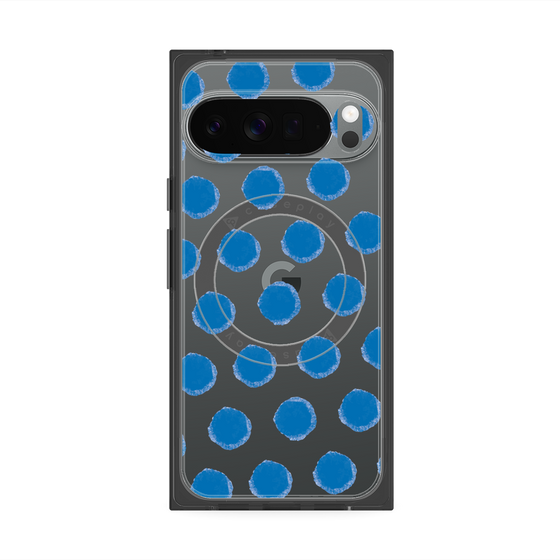 Premium Square Case with Pixelsnap［ Original - Favorite Color Polka Dots - Blue ］