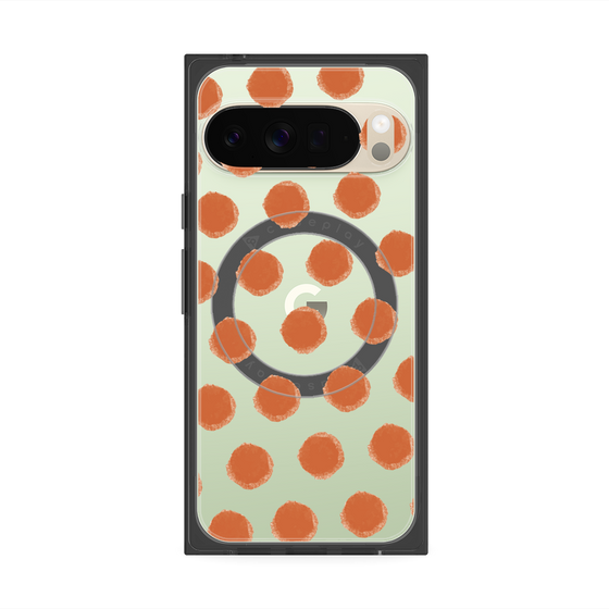 Premium Square Case with Pixelsnap［ Original - Favorite Color Polka Dots - Red ］