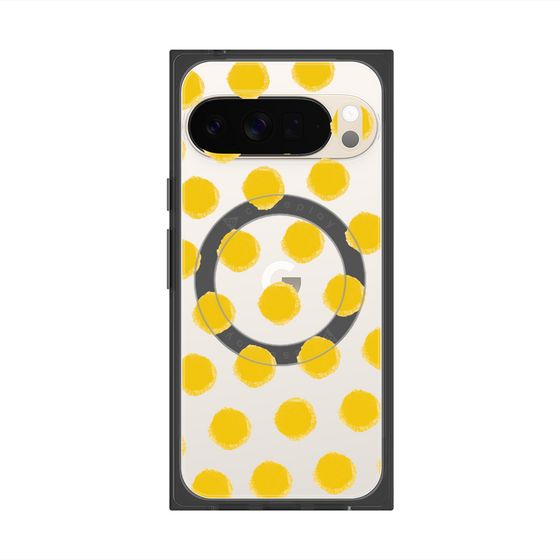 Premium Square Case with Pixelsnap［ Original - Favorite Color Polka Dots - Yellow ］