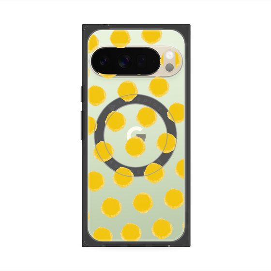 Premium Square Case with Pixelsnap［ Original - Favorite Color Polka Dots - Yellow ］