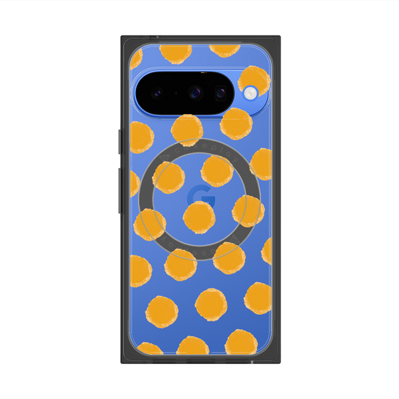 Premium Square Case with Pixelsnap［ Original - Favorite Color Polka Dots - Orange ］