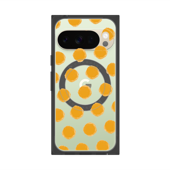 Premium Square Case with Pixelsnap［ Original - Favorite Color Polka Dots - Orange ］