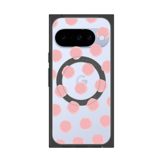 Premium Square Case with Pixelsnap［ Original - Favorite Color Polka Dots - Pink ］