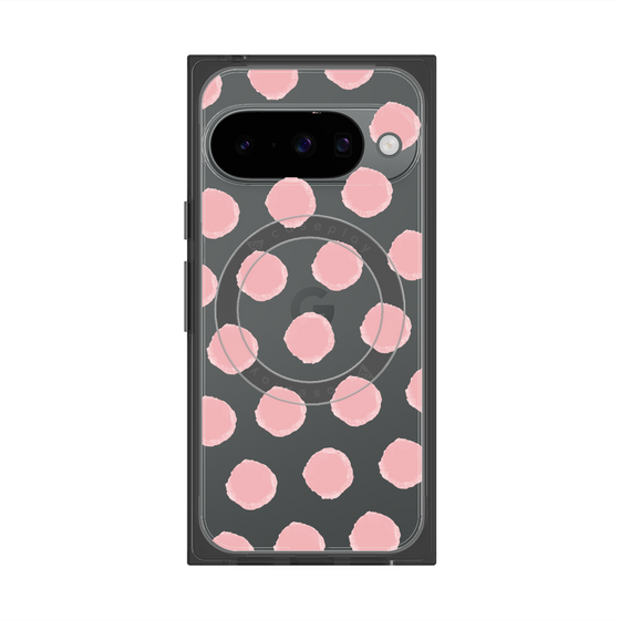 Premium Square Case with Pixelsnap［ Original - Favorite Color Polka Dots - Pink ］