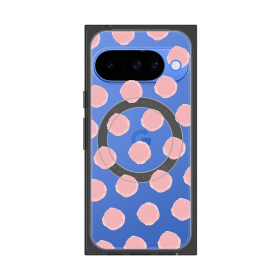 Premium Square Case with Pixelsnap［ Original - Favorite Color Polka Dots - Pink ］