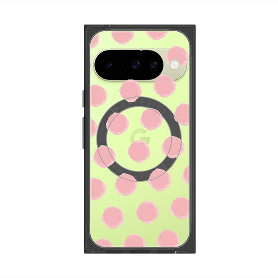 Premium Square Case with Pixelsnap［ Original - Favorite Color Polka Dots - Pink ］