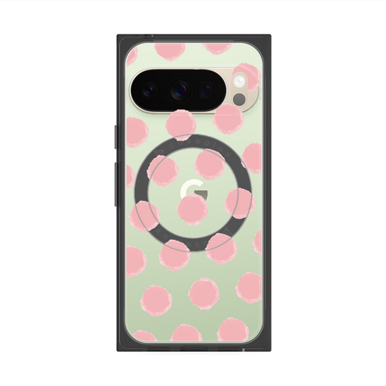 Premium Square Case with Pixelsnap［ Original - Favorite Color Polka Dots - Pink ］