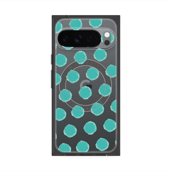 Premium Square Case with Pixelsnap［ Original - Favorite Color Polka Dots - Green ］