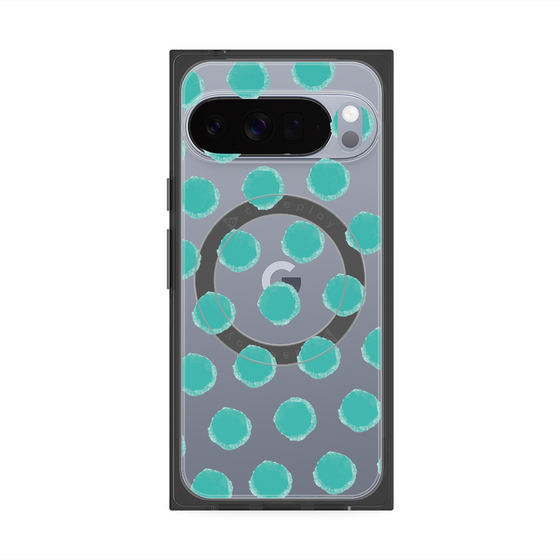 Premium Square Case with Pixelsnap［ Original - Favorite Color Polka Dots - Green ］