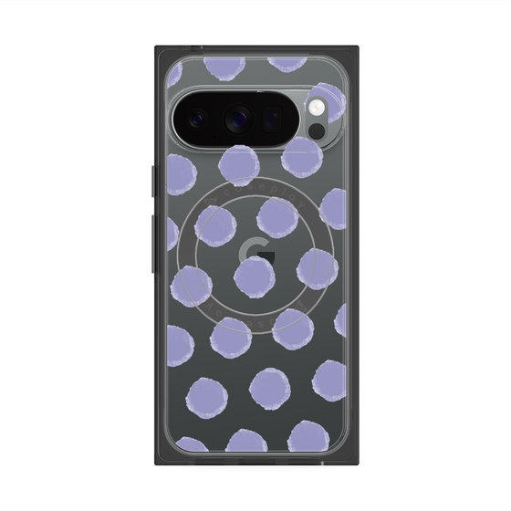 Premium Square Case with Pixelsnap［ Original - Favorite Color Polka Dots - Purple ］