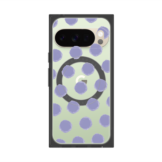 Premium Square Case with Pixelsnap［ Original - Favorite Color Polka Dots - Purple ］