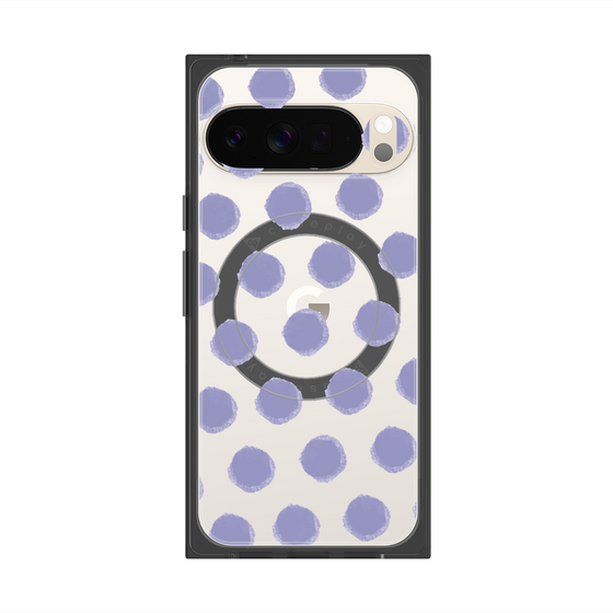 Premium Square Case with Pixelsnap［ Original - Favorite Color Polka Dots - Purple ］