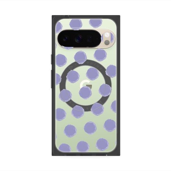 Premium Square Case with Pixelsnap［ Original - Favorite Color Polka Dots - Purple ］