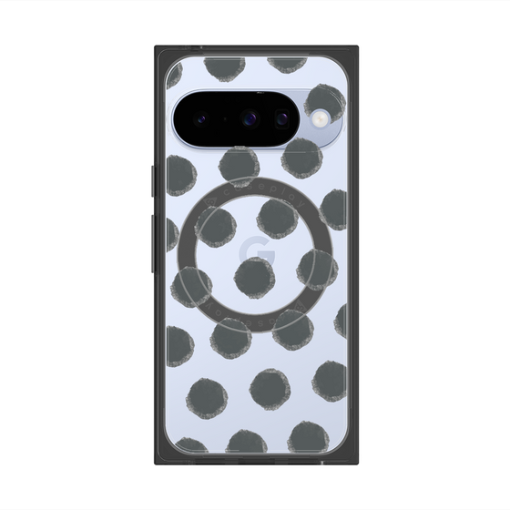 Premium Square Case with Pixelsnap［ Original - Favorite Color Polka Dots - Black ］