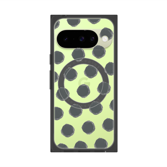 Premium Square Case with Pixelsnap［ Original - Favorite Color Polka Dots - Black ］