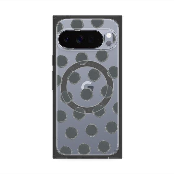 Premium Square Case with Pixelsnap［ Original - Favorite Color Polka Dots - Black ］