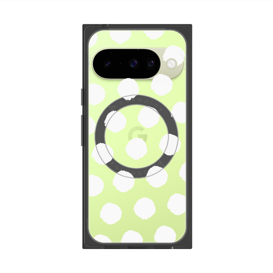 Premium Square Case with Pixelsnap［ Original - Favorite Color Polka Dots - White ］