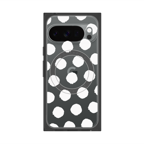 Premium Square Case with Pixelsnap［ Original - Favorite Color Polka Dots - White ］
