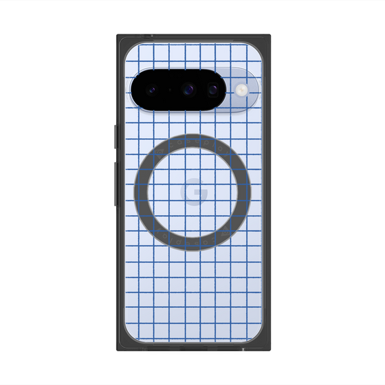 Premium Square Case with Pixelsnap［ Original - Favorite Color Check - Blue ］