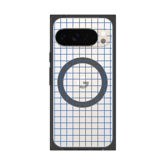 Premium Square Case with Pixelsnap［ Original - Favorite Color Check - Blue ］